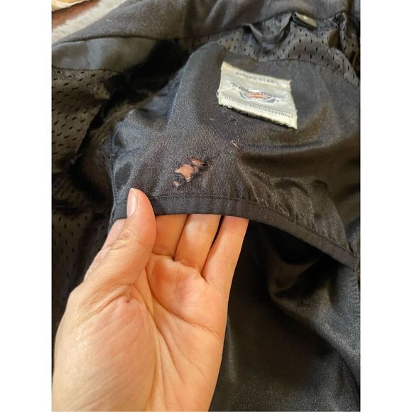 Harley‎ Davidson riding padded big embroidered details size large - Picture 8 of 10